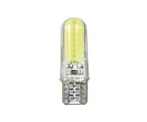 T10 W5W 24-30V W2,1x9,5d MEGA-LED COB 2SMDx12chips 150lm ΛΕΥΚΟ 2ΤΕΜ.