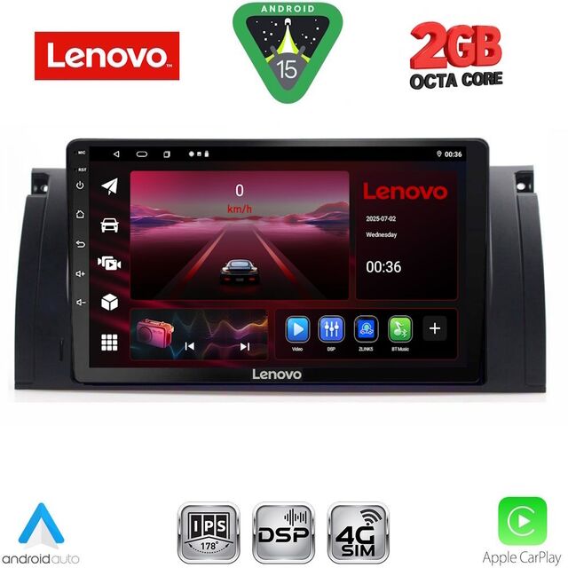 LENOVO LVF 5045_CPA (9inc) MULTIMEDIA TABLET for BMW Series 5 (E39) mod. 1997-2005 | X5 (E53) mod. 1999-2006