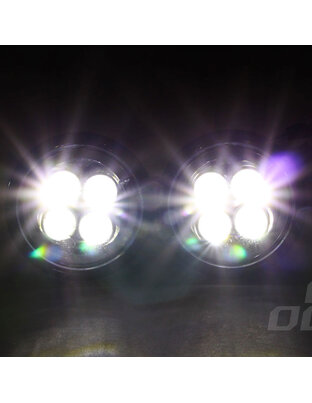 Amio – Στρογγυλά Φώτα Ημέρας DRL LED 12V 800Lm για Αυξημένη Ορατότητα & Ασφάλεια σε Αυτοκίνητο – Σετ 2 Τεμ. (01525/AM)