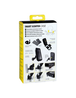 ΒΑΣΗ ΣΤΗΡΙΞΗΣ ΚΙΝΗΤΟΥ SMART SCOOTER CASE 165x90mm ( ΜΕ ΣΤΗΡΙΞΗ ΣΤΟ ΚΑΘΡΕΠΤΗ Η ΣΕ ΜΠΑΡΑ 9-14mm)