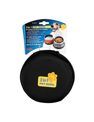 ΤΑΪΣΤΡΑ/ΜΠΟΛ ΤΑΞΙΔΙΟΥ PET BOWL 2 ΣΕ 1 1100+1400 ml ΓΙΑ ΣΚΥΛΟΥΣ/ΓΑΤΕΣ/ΚΑΤΟΙΚΙΔΙΑ ΖΩΑ (ΑΝΑΔΙΠΛΟΥΜΕΝΗ/ΠΟΛΥΕΣΤΕΡΑΣ)