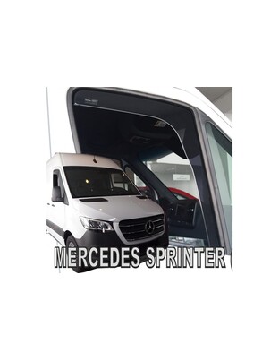 ΑΝΕΜΟΘΡΑΥΣΤΕΣ ΓΙΑ MERCEDES SPRINTER W907 2D 2018+ ΖΕΥΓΑΡΙ VAN ΑΠΟ ΕΥΚΑΜΠΤΟ ΦΙΜΕ ΠΛΑΣΤΙΚΟ HEKO - 2 ΤΕΜ.