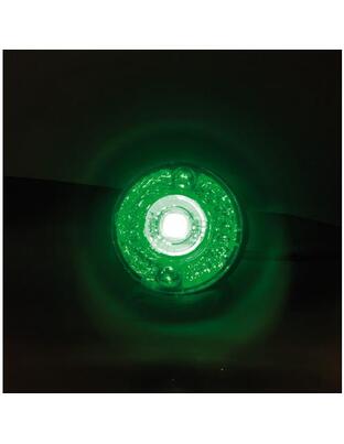 Φώτα Ογκου Φορτηγού 24V 1 Led 2τεμ Πράσινα V-1