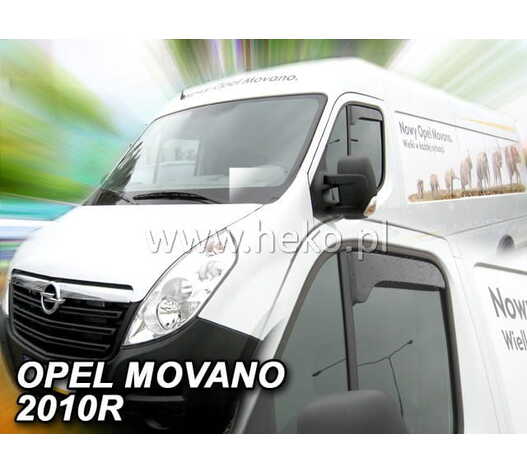 ΑΝΕΜΟΘΡΑΥΣΤΕΣ ΓΙΑ OPEL MOVANO / RENAULT MASTER 2010+ ΖΕΥΓΑΡΙ ΑΠΟ ΕΥΚΑΜΠΤΟ ΦΙΜΕ ΠΛΑΣΤΙΚΟ HEKO - 2 ΤΕΜ.