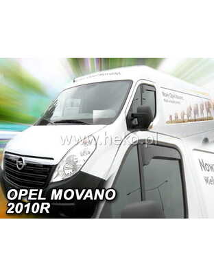 ΑΝΕΜΟΘΡΑΥΣΤΕΣ ΓΙΑ OPEL MOVANO / RENAULT MASTER 2010+ ΖΕΥΓΑΡΙ ΑΠΟ ΕΥΚΑΜΠΤΟ ΦΙΜΕ ΠΛΑΣΤΙΚΟ HEKO - 2 ΤΕΜ.