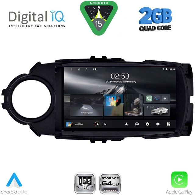 DIGITAL IQ RSD 1737FL_CPA (9inc) MULTIMEDIA TABLET for TOYOTA YARIS mod. 2015-2020