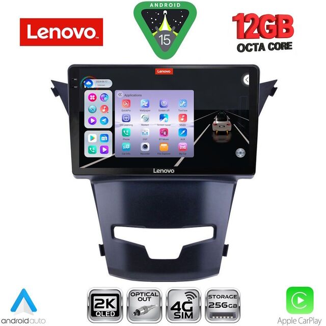 LENOVO SSZ 12653_CPA (9inc) MULTIMEDIA TABLET for SSANGYONG KORANDO mod. 2014-2019