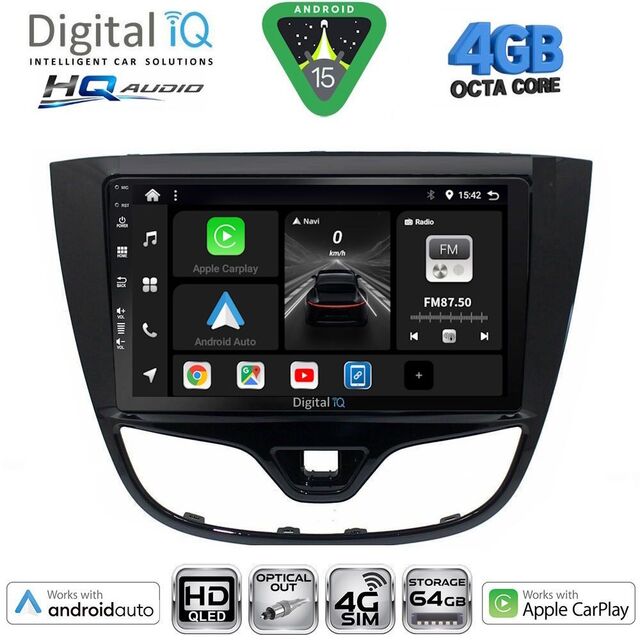 DIGITAL IQ BXK 19489_CPAA (10inc) MULTIMEDIA TABLET for OPEL KARL mod. 2014-2019