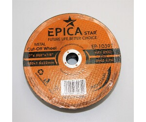 ΔΙΣΚΟΣ ΚΟΠΗΣ ΣΙΔΗΡΟΥ 180x1.6x22mm EPICA EP-10397