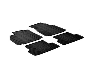 LAMPA - ΠΑΤΑΚΙΑ ΑΥΤΟΚΙΝΗΤΟΥ ΑΠΟ ΛΑΣΤΙΧΟ ΓΙΑ RENAULT MEGANE II 10/2002-09/2008 ΣΕ ΜΑΥΡΟ ΧΡΩΜΑ ΧΩΡΙΣ ΚΟΥΜΠΩΜΑΤΑ - 4 ΤΕΜ.