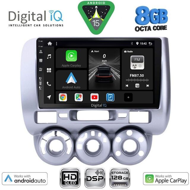 DIGITAL IQ BXF 7210_CPAA A/C (9inc) MULTIMEDIA TABLET for HONDA JAZZ mod. 2002-2008