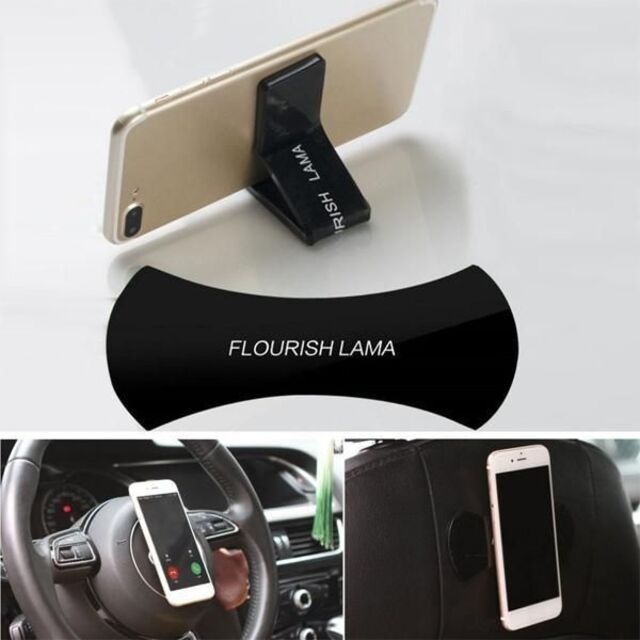 Εύκαμπτη Αντιολισθητική Βάση Sticky Pad Holder για Κινητό κ.α - Flourish Lama Σετ 2 τμχ.