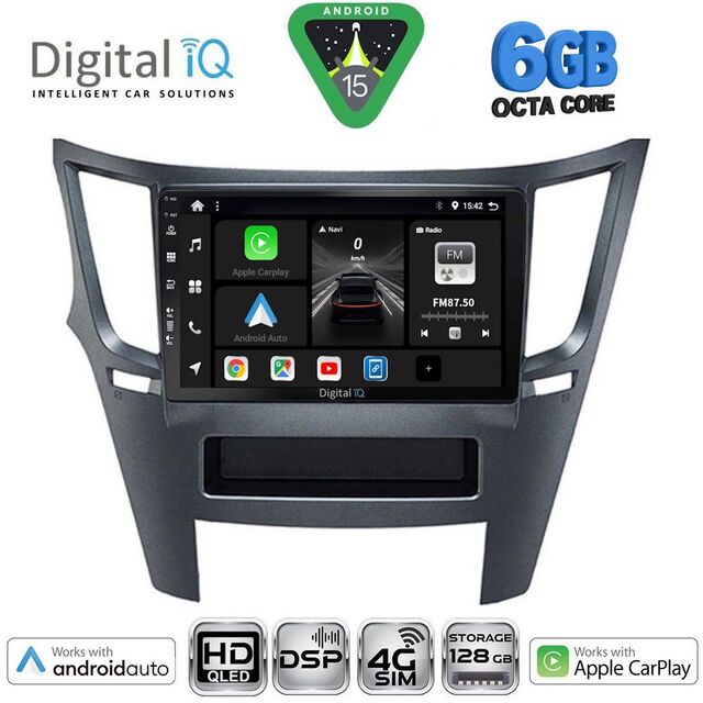 DIGITAL IQ BXF 17667_CPAA (9inc) MULTIMEDIA TABLET for SUBARU LEGACY - OUTBACK mod. 2009-2014