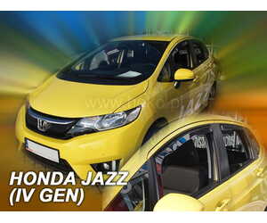 ΑΝΕΜΟΘΡΑΥΣΤΕΣ ΓΙΑ HONDA JAZZ IV 5D 2013+ ΣΕΤ ΑΥΤΟΚΙΝΗΤΟΥ ΑΠΟ ΕΥΚΑΜΠΤΟ ΦΙΜΕ ΠΛΑΣΤΙΚΟ HEKO - 4 ΤΕΜ.