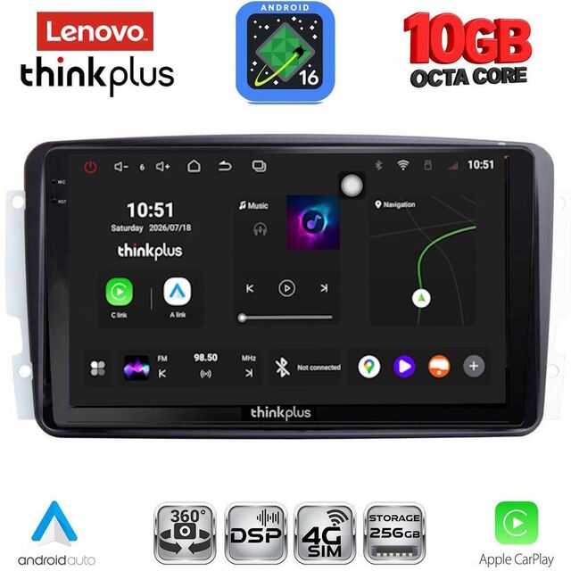 LENOVO LTM 11401_CPA (9inc) MULTIMEDIA TABLET for MERCEDES CLK (W209) mod. 2000-2004