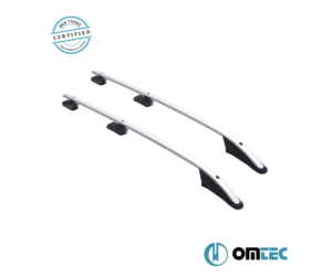 Omtec - Παράλληλες Μπάρες Οροφής Sport για VW Amarok (PH 2H) 2010>2022 από Αλουμίνιο σε Ασημί Χρώμα - 2 τεμ. (7535931/OM)