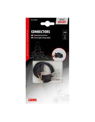 ΚΑΛΩΔΙΩΣΗ ΓΙΑ ΣΥΝΔΕΣΗ LED ΦΛΑΣ TYPE 2 DUCATI  LAMPA - 2 ΤΕΜ
