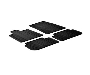 LAMPA - ΠΑΤΑΚΙΑ ΑΥΤΟΚΙΝΗΤΟΥ ΑΠΟ ΛΑΣΤΙΧΟ ΓΙΑ PEUGEOT 407 01/2004-2011 ΣΕ ΜΑΥΡΟ ΧΡΩΜΑ ME ΚΟΥΜΠΩΜΑΤΑ - 4 ΤΕΜ.
