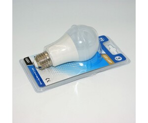 LED ΛΑΜΠΑ E27/9W/800Lm/6500K A60-9W-W
