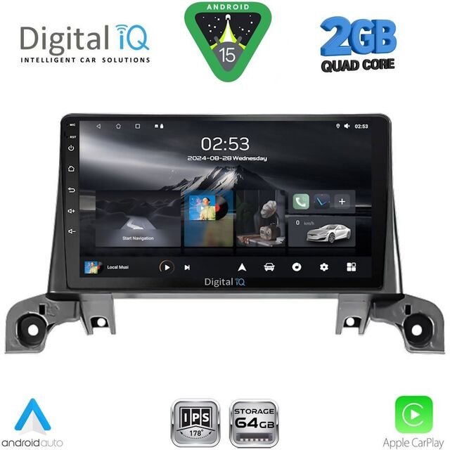 DIGITAL IQ RSD 1519_CPA (9inc) MULTIMEDIA TABLET for PEUGEOT 3008 - 5008 mod. 2016-2024