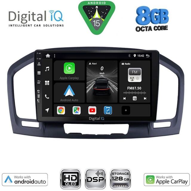 DIGITAL IQ BXF 7491BL_CPAA (9inc) MULTIMEDIA TABLET for OPEL INSIGNIA mod. 2008-2013 (BLACK)