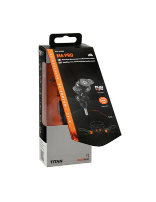 Βιδωτή Βάση Στήριξης Κινητού M6 Pro της σειράς Titan Optiline για τις Βίδες στα Καβαλέτα ή στους Διακόπτες στο Τιμόνι Μηχανής με σπείρωμα M6 και σύστημα Duolock, συμβατή με Θήκες ή Αντάπτορες Κινητού Optiline