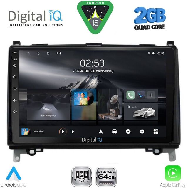 DIGITAL IQ RSD 1400_CPA (9inc) MULTIMEDIA TABLET for MERCEDES A – B mod. 2004-2012 - SPRINTER – VITO mod. 2007-2019