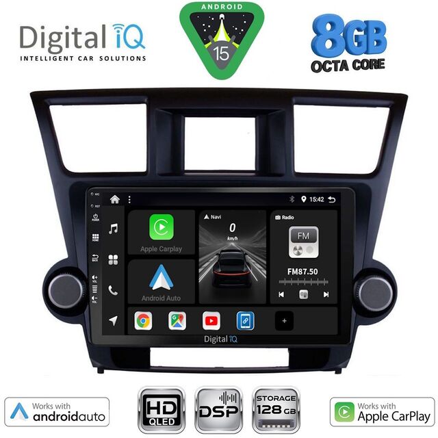 DIGITAL IQ BXF 18719_CPAA (10inc) MULTIMEDIA TABLET for TOYOTA HIGHLANDER mod. 2008-2015