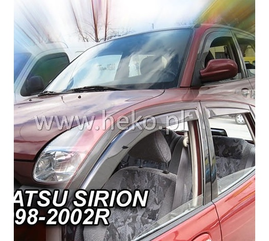 ΑΝΕΜΟΘΡΑΥΣΤΕΣ ΓΙΑ DAIHATSU SIRION 5D 1998-2005 ΖΕΥΓΑΡΙ ΑΠΟ ΕΥΚΑΜΠΤΟ ΦΙΜΕ ΠΛΑΣΤΙΚΟ HEKO - 2 ΤΕΜ.