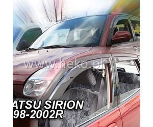 ΑΝΕΜΟΘΡΑΥΣΤΕΣ ΓΙΑ DAIHATSU SIRION 5D 1998-2005 ΖΕΥΓΑΡΙ ΑΠΟ ΕΥΚΑΜΠΤΟ ΦΙΜΕ ΠΛΑΣΤΙΚΟ HEKO - 2 ΤΕΜ.