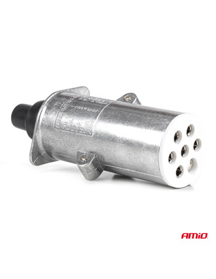 Amio – Πρίζα Κοτσαδόρου 24V 7PIN Type S Αλουμινίου Heavy Duty για Ασφαλή Σύνδεση & Καθημερινή Χρήση – 1 Τεμ. (04791/AM)
