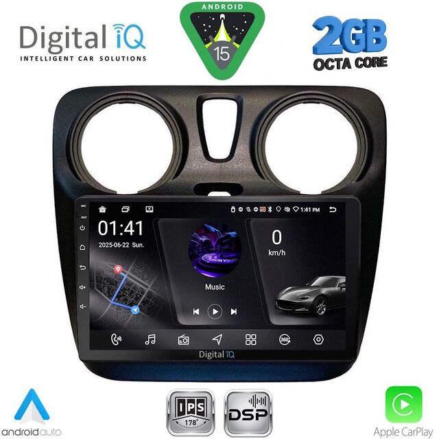 DIGITAL IQ RSF 4112_CPA (9inc) MULTIMEDIA TABLET for DACIA DOKKER 2012-2022