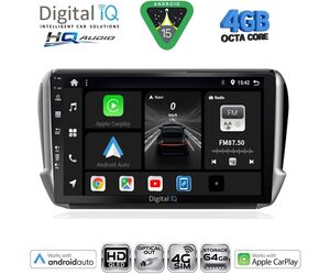 DIGITAL IQ BXK 19508_CPAA (10inc) MULTIMEDIA TABLET for PEUGEOT 208-2008 mod. 2012-2021