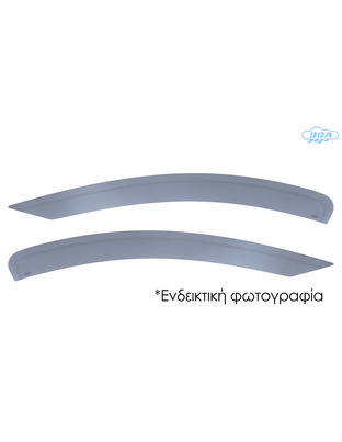 ΖΕΥΓΑΡΙ ΜΠΡΟΣΤΙΝΟΙ ΑΝΕΜΟΘΡΑΥΣΤΕΣ ΕΞΩΤΕΡΙΚΟΙ ΑΥΤΟΚΟΛΛΗΤΟΙ ΓΙΑ VW GOLF 6 3D 2008-2012 AΠΟ ΕΥΚΑΜΠΤΟ ΧΥΤΟ ΑΚΡΥΛΙΚΟ ΓΥΑΛΙ (CAST ACRYLIC GLASS) DGA - 2 ΤΕΜ.