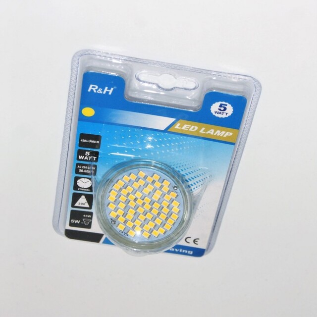LED ΛΑΜΠΑ GU10/5W/3000K 6015