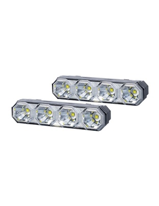 DRL HOR78 12/24V ΠΡΟΣΘΕΤΟ DAYTIME ΔΙΕΘΝΗ ΜΕ 4LED 6W 120,5x36,8mm ΜΑΥΡΟ 2ΤΕΜ