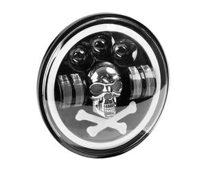 Amio - ΠΡΟΒΟΛΕΑΣ ΕΡΓΑΣΙΑΣ ΣΤΡΟΓΓΥΛΟΣ LED SKULL 5.500lm 9>36V 60W 6.000K -Φ170x170x65mm 4 ΧΡΗΣΕΩΝ - 1 ΤΕΜ. (03695/AM)