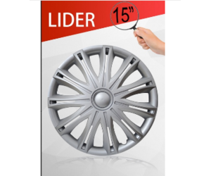 Τάσια αυτοκινήτου LIDER σετ 4 τεμάχια 15''