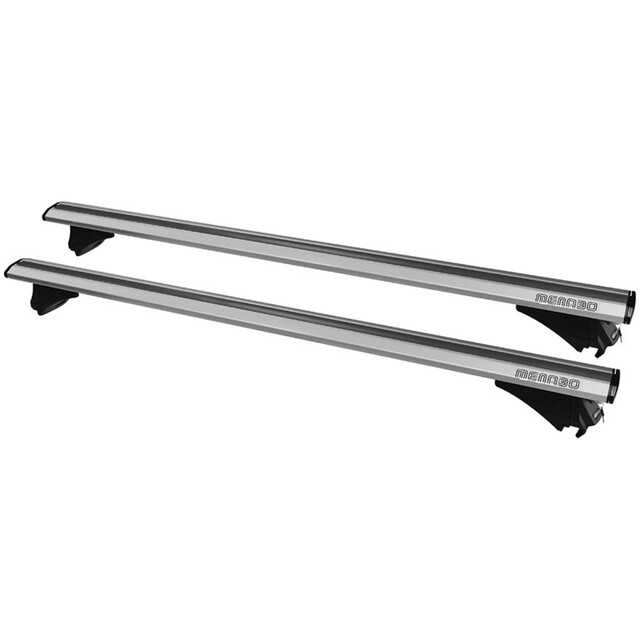 MENABO ΜΠΑΡΕΣ ΟΡΟΦΗΣ ΑΛΟΥΜΙΝΙΟΥ LEOPARD XL SILVER 135 cm ΣΕ ΑΣΗΜΙ ΧΡΩΜΑ ΓΙΑ MVM X33 5 doors 2013> ME FLUSH RAILS - 2 ΤΕΜ.  (8860/MB)
