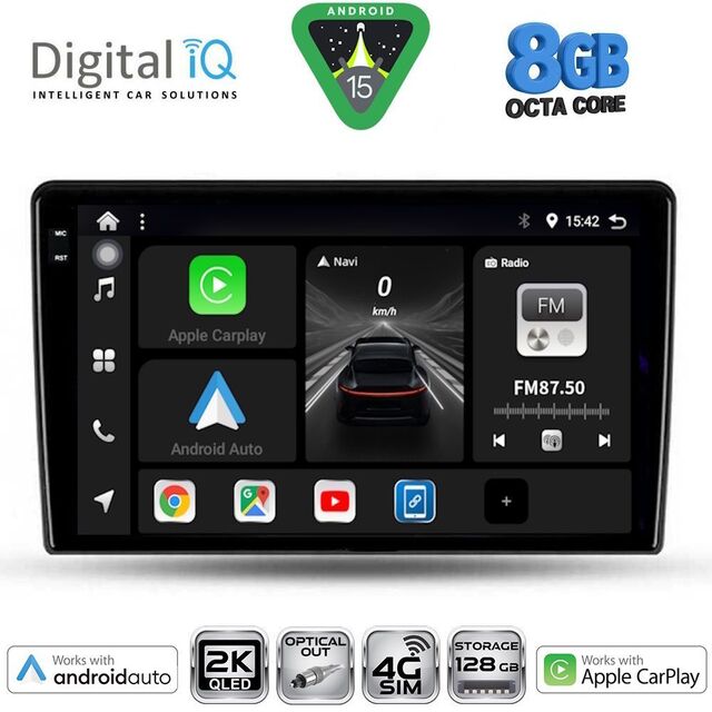 DIGITAL IQ BXK 20324_CPAA (CLIMA+A/C) (9inc) MULTIMEDIA TABLET for KIA SPORTAGE mod. 2004-2010