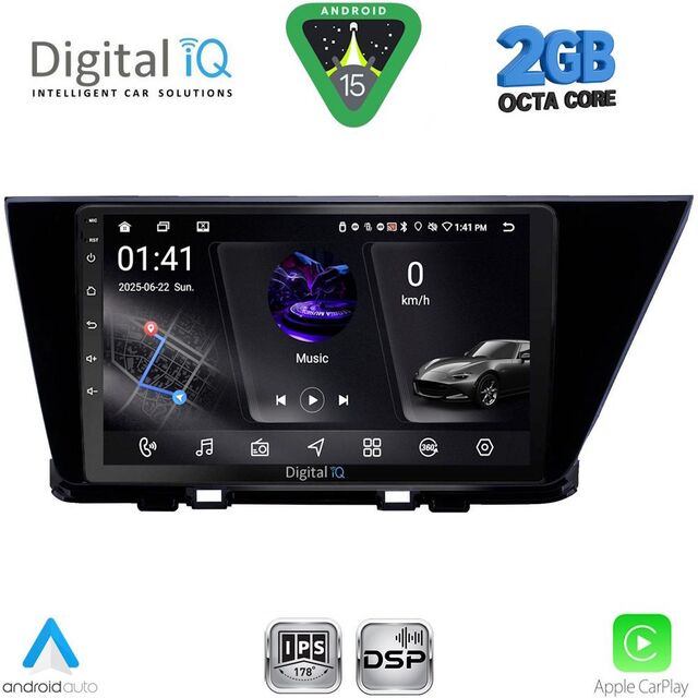 DIGITAL IQ RSF 4305_CPA (9inc) MULTIMEDIA TABLET for KIA NIRO mod. 2017-2021