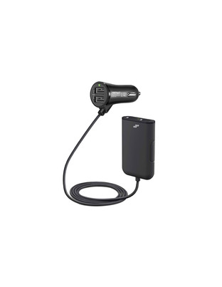 Amio - Φορτιστής Αναπτήρα με 4 Θύρες USB 12-24V 4.8A και καλώδιο επέκτασης 1.5m για φόρτιση μπροστά και πίσω σε αυτοκίνητο με σταθερή απόδοση - 1 Τεμ. (01986/AM)