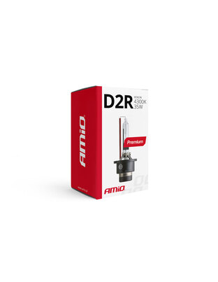 Amio - Λάμπα Xenon D2R 4300K 35W 12V Premium για αντικατάσταση εργοστασιακών και aftermarket xenon με φυσικό φωτισμό και σταθερή απόδοση χωρίς τροποποιήσεις - 1 Τεμ. (01970/AM)