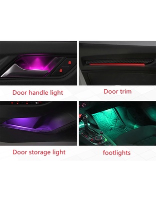 DIQ AMBIENT AUDI A3 (8V) DYN Dragon Scale Style (Digital iQ Dynamic Ambient Light Audi A3 mod. 2013-2021, 25 Lights with Airvent)