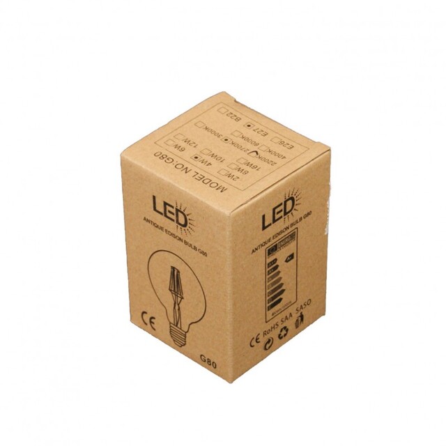 ΛΑΜΠΑ LED G80 4W 2200K E27 LI-LA-0067