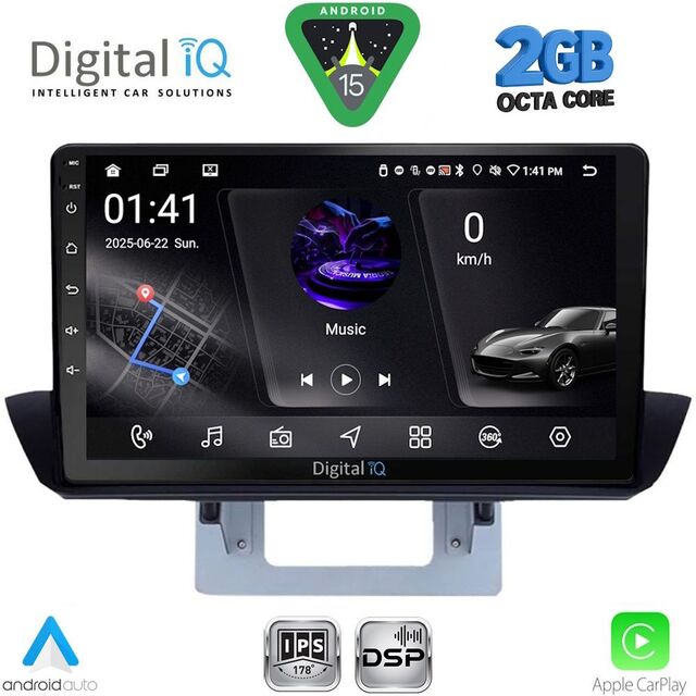 DIGITAL IQ RSF 4364_CPA DASH (9inc) MULTIMEDIA TABLET for MAZDA BT50 mod. 2012-2019