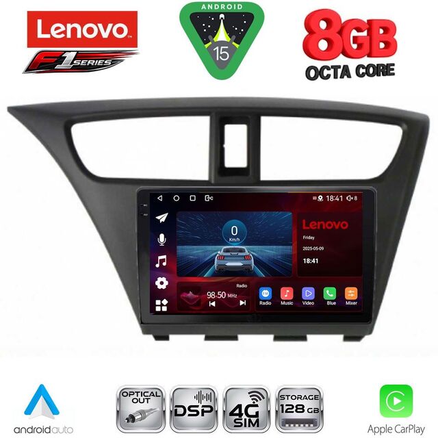 LENOVO SSR 10190_CPA (9inc) MULTIMEDIA TABLET for HONDA CIVIC  mod. 2012-2016