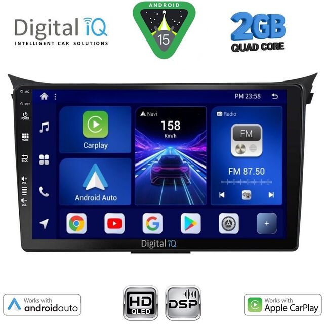 DIGITAL IQ BXC 3232_CPAA (9inc) MULTIMEDIA TABLET for HYUNDAI i30 mod. 2012-2017