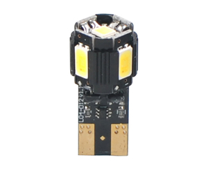 M-Tech - Λάμπες Led Τύπου T10 W5W Canbus Για Επιβατικά Αυτοκίνητα 12V 4xSMD5630+1xHP Θερμό Λευκό (W2,1x9,5d) - 2 τεμ. (LB804WW/MT)