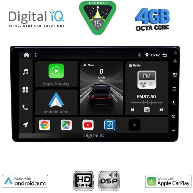DIGITAL IQ BXF 663_CPAA (9'' DECK) MULTIMEDIA SYSTEM for TOYOTA ALL mod. 2019-2026 (230mm)